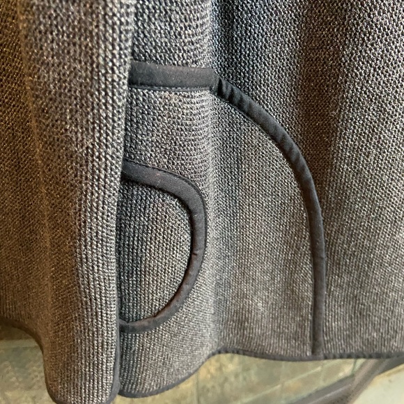 NWT Jaskar Boutique Waffle Knit Grey Jacket with Unique Details, Size L - Picture 2 of 9